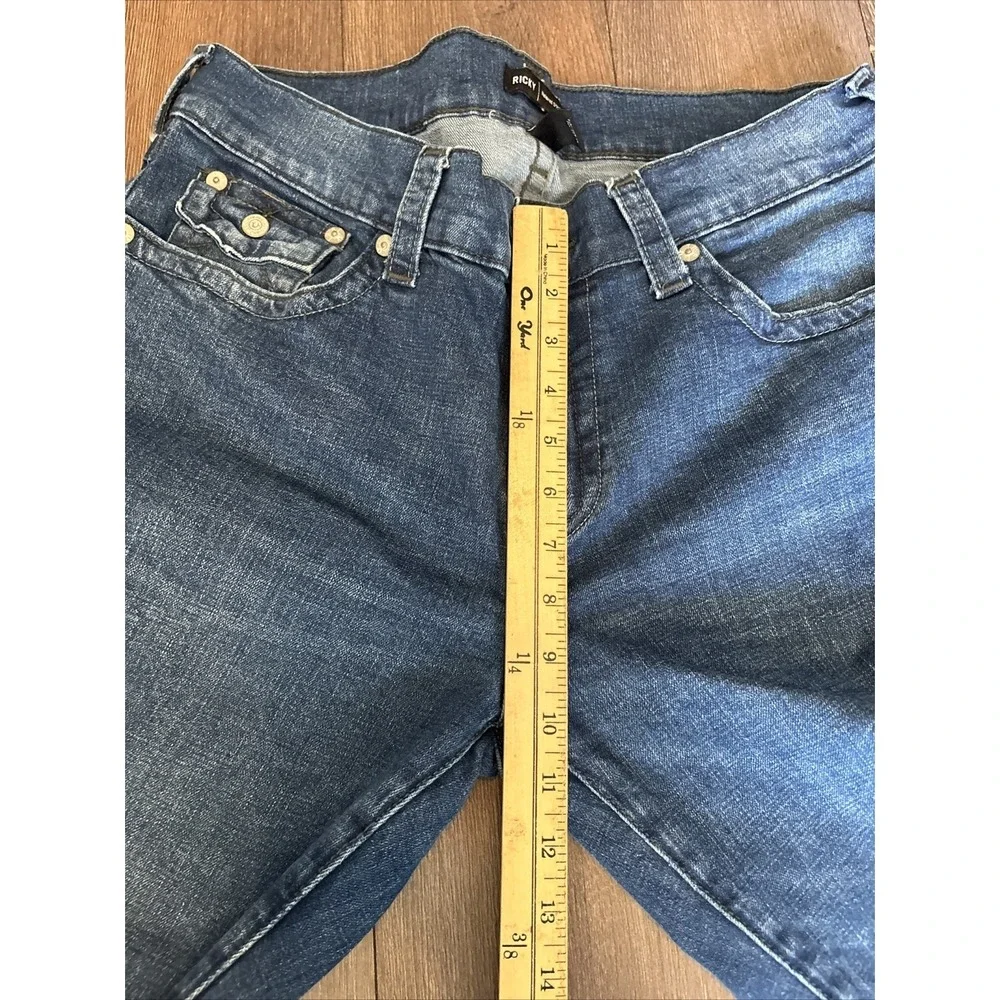 True Religion Jeans Mens Ricky Relaxed Straight Size 34x32 Dark Wash